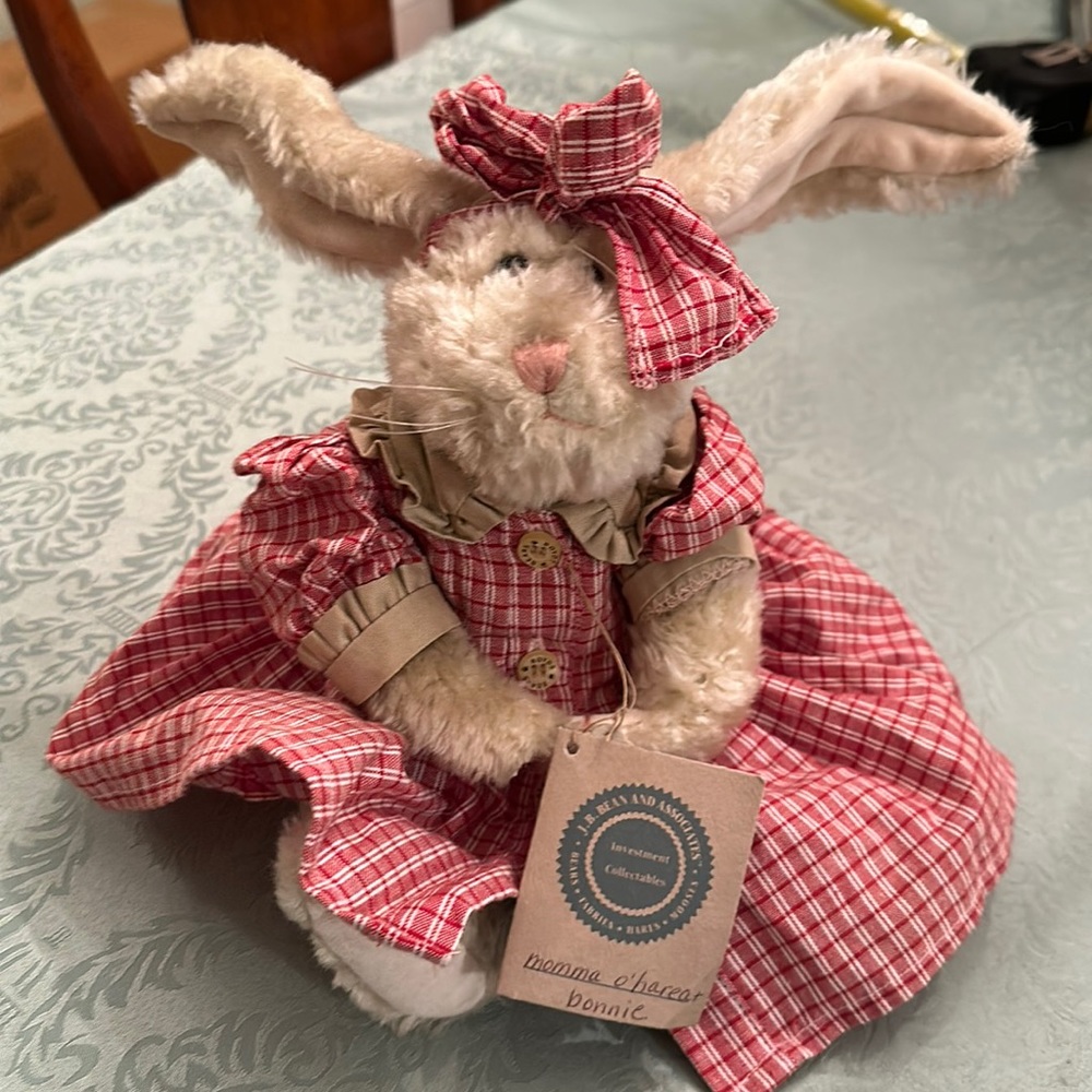 Boyds Bears Bunny Rabbit Plush Very Good Condition (X)